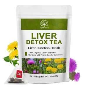 Mulittea Liver Detox Herbal Tea – Natural & Organic Cleansing Formula for Metabolism, Immunity & Total Body Repair (Tea Packets)