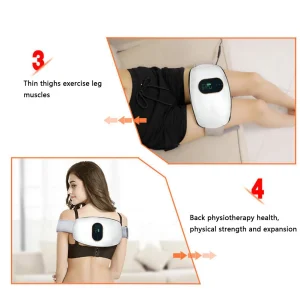 Electric Slimming Massage Belt – Far Infrared Body Shaping Device with EMS Vibration for Abdominal Toning & Full-Body Relaxation