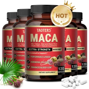 Maca Root Extract Capsules – High-Strength Energy, Endurance & Mood Support Formula for Athletic Performance (120 Capsules)