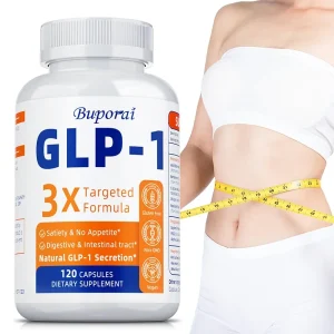 GLP-1 Support Supplement – Advanced Metabolism & Digestive Health Formula with Probiotic Complex for Appetite Control & Absorption (120 Capsules)