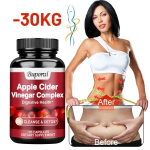 Airboy Apple Cider Vinegar Capsules – Advanced Digestive Support, Appetite Control & Weight Management Formula (120 Capsules)